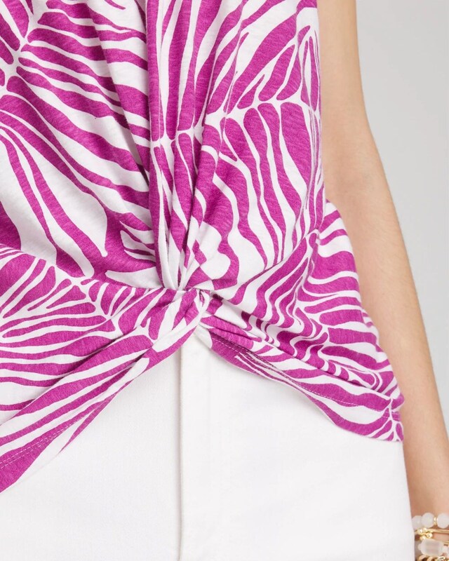 Jungle Inverted Knot Front Tee - image 4